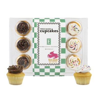 Signature Bite-Size Vanilla Assorted Cupcakes with Sleeve by Dana's Bakery