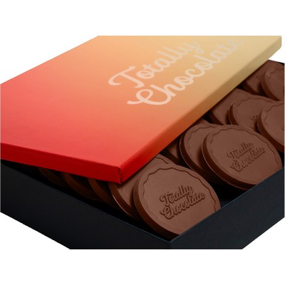 Ultimate 24-Piece Chocolate Shortbread Cookie Gift Set with Classic Custom Packaging